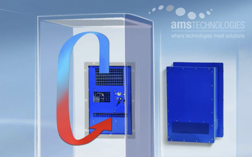 THE VERY COMPACT MAC-C-400-24 CABINET COOLER, LAUNCHED BY AMS TECHNOLOGIES